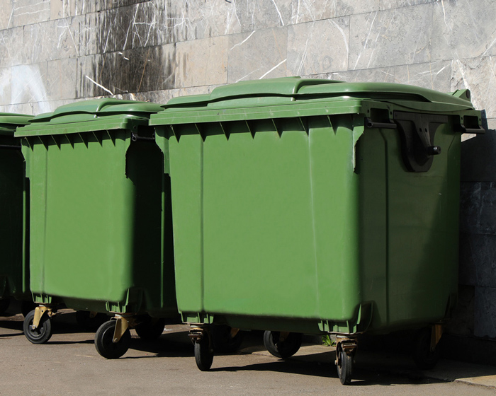 dumpster lids closed