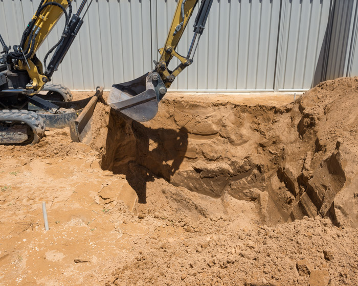 Reduce excavated dirt